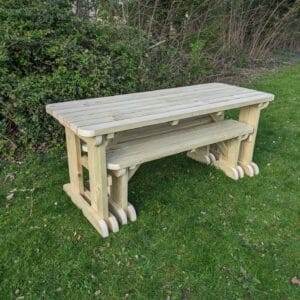 Picnic Table Set With Benches