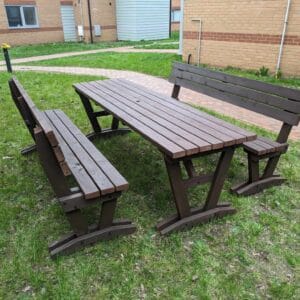 Picnic Table With Backrests
