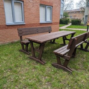 Picnic Table With Backrests