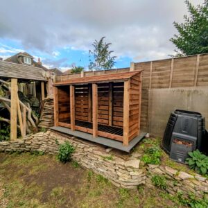 8ft Log Store – 750mm Depth