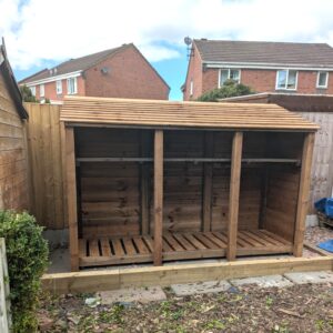 9ft Wide Log Stores