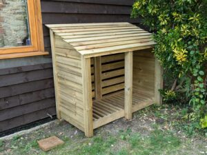 5ft log store side view