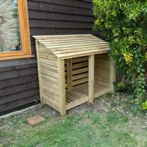 5ft log store side view