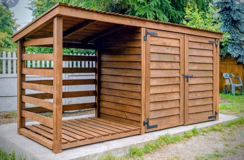 You are currently viewing 🌿 New Project – Log Store with Felt or Metal Roof