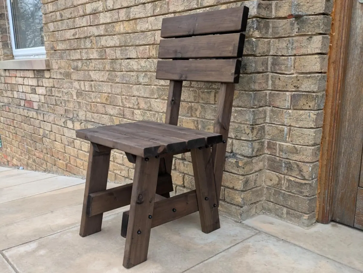 wooden garden chair for patio or garden