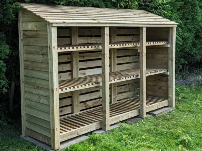 9ft Wide Log Stores