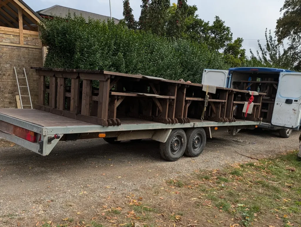 picnic table set delivery
